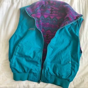 Vintage Reversible Columbia Vest